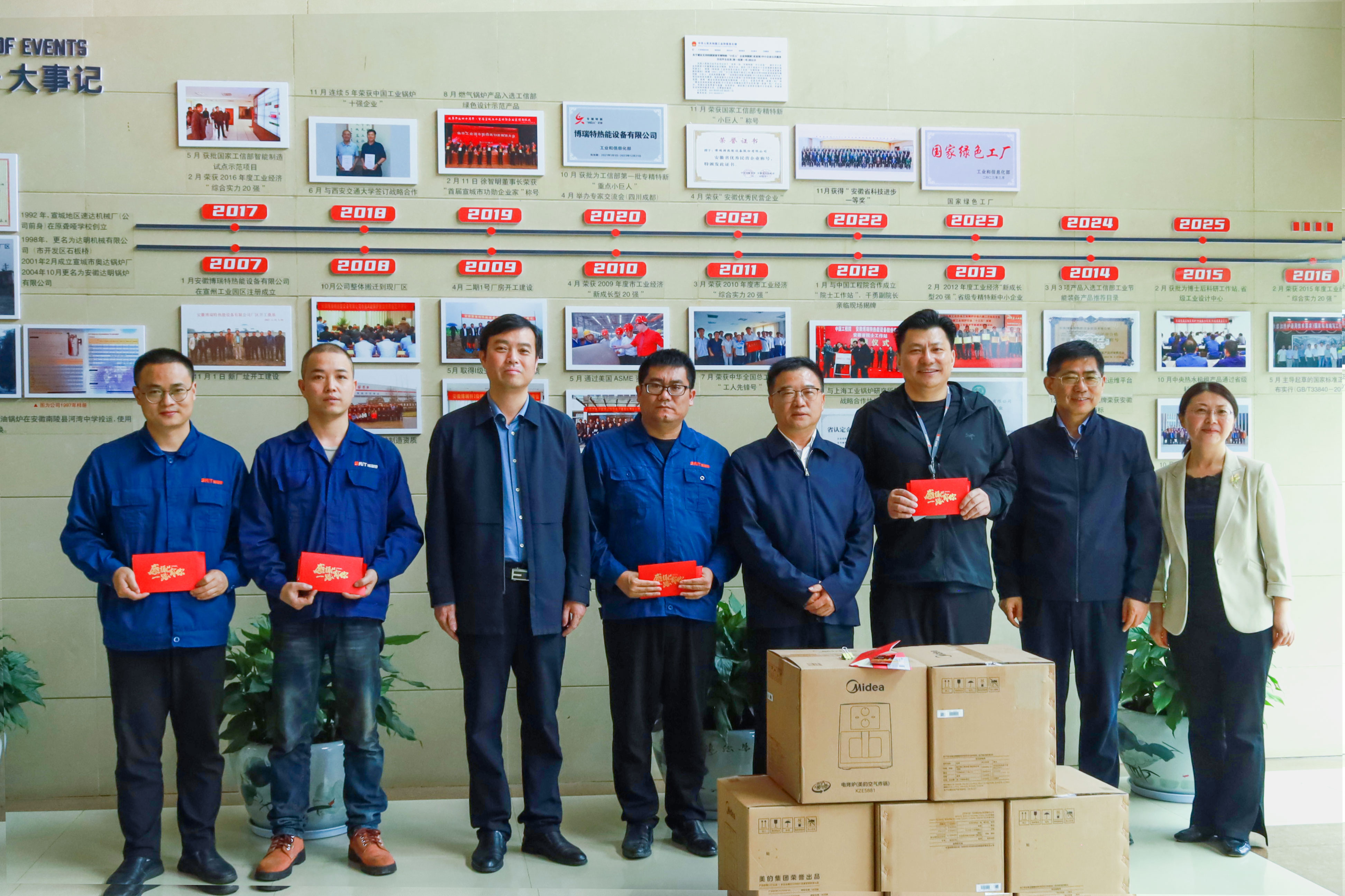 市、區(qū)總工會(huì)慰問公司勞模工匠
